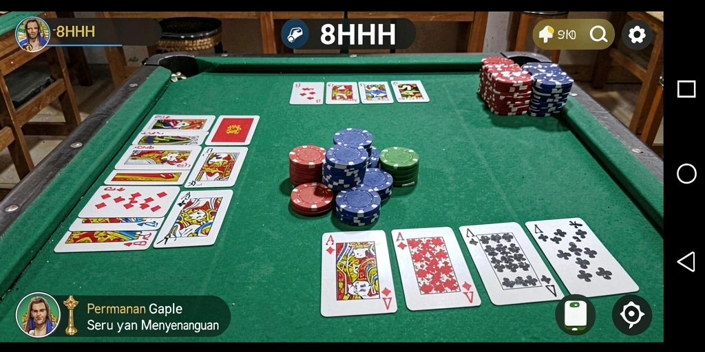 Tampilan gameplay Gaple yang menarik di 8HHH.