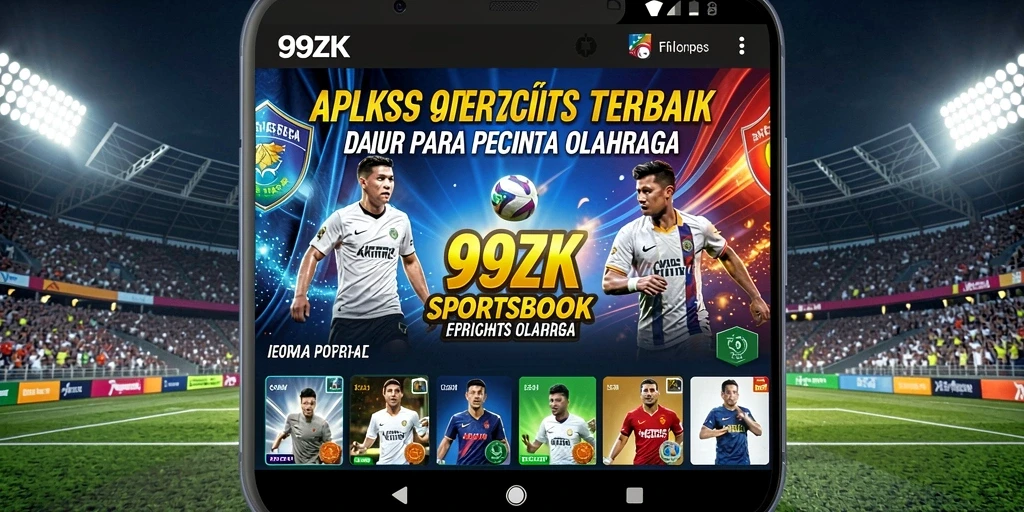 Tampilan screenshot 99ZK menampilkan antarmuka taruhan olahraga yang menarik.