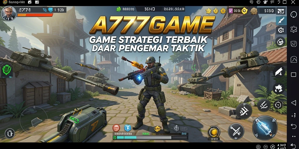 Screenshot A777GAME menampilkan taktik pertempuran yang mendebarkan.