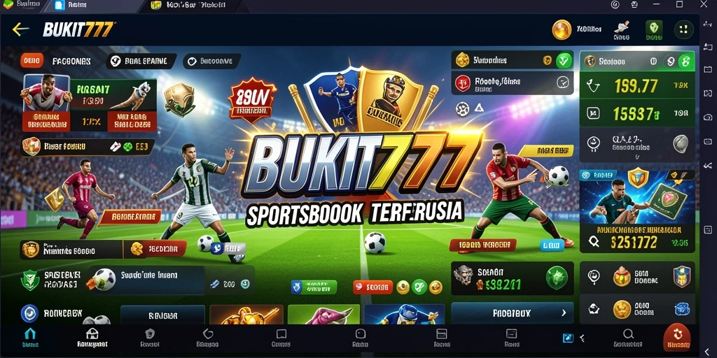 Tampilan layar permainan BUKIT777 saat taruhan olahraga.