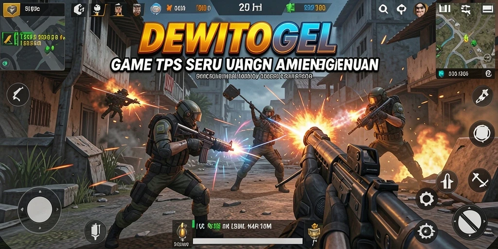 Tampilan gameplay seru dari DEWITOGEL dengan aksi pertempuran yang intens.