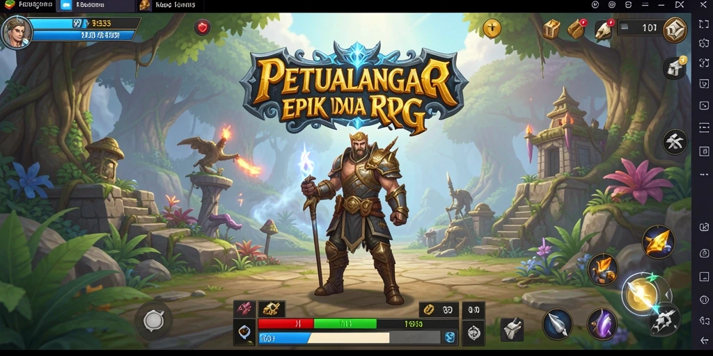 Tangkapan layar gameplay FB333 yang menampilkan pertempuran strategi RPG.