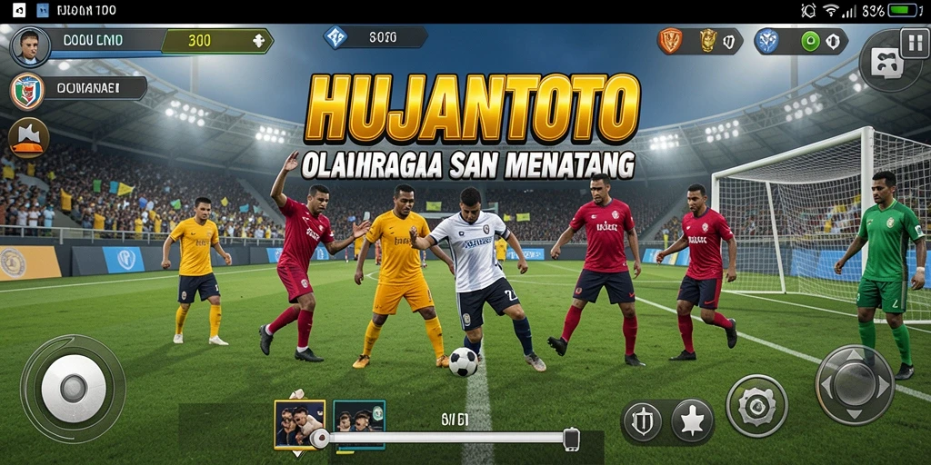 Tampilan menarik dari gameplay olahraga HUJANTOTO.