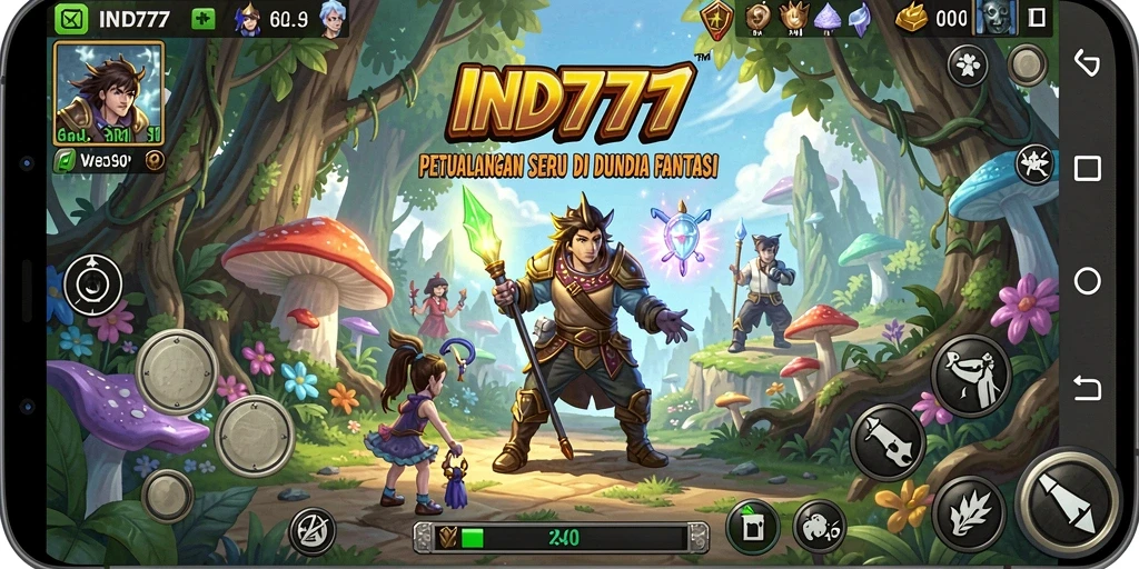 Screenshot utama IND777 menampilkan momen seru dalam gameplay petualangan.