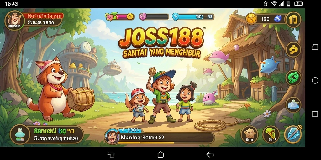Tampilan gameplay JOSS188 yang menarik dan penuh warna.