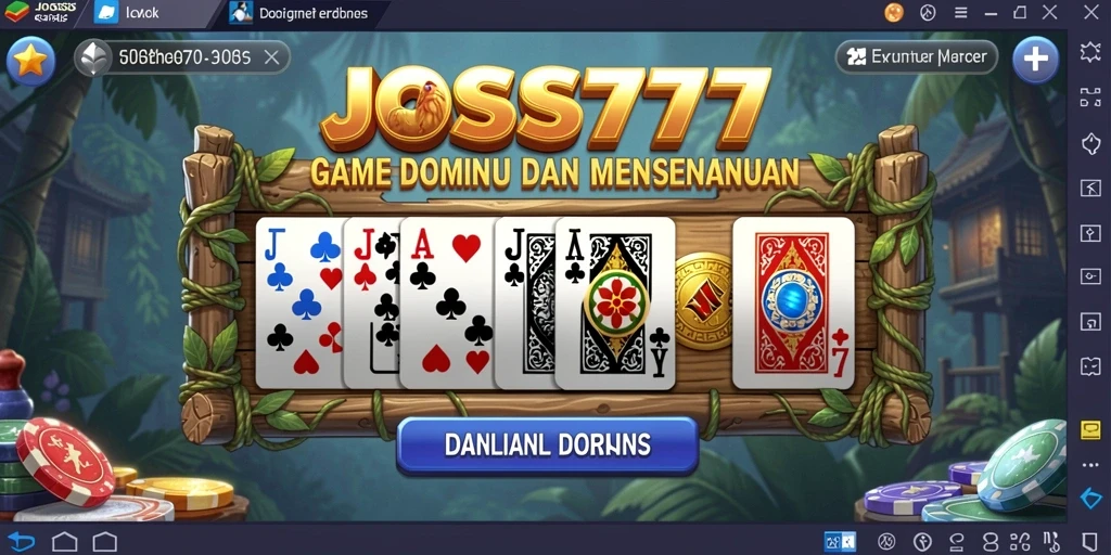 Screenshot gameplay seru dari JOSS777 menunjukkan momen strategi Domino yang mendebarkan.