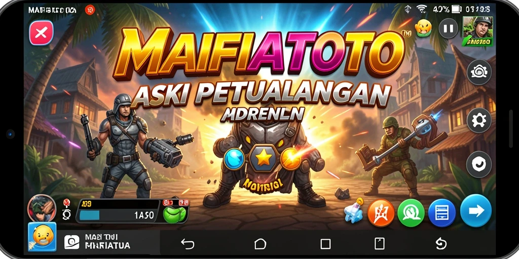 Gameplay seru MAFIATOTO menampilkan aksi yang menegangkan.
