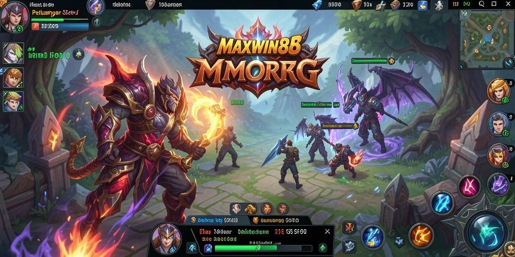 Tampilan gameplay memukau dari MAXWIN88 di dunia MMORPG.