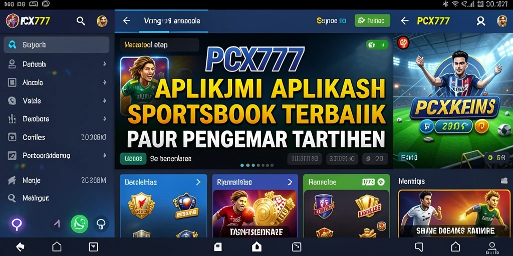 Tampilan gameplay Sportsbook yang menarik di PCX777.