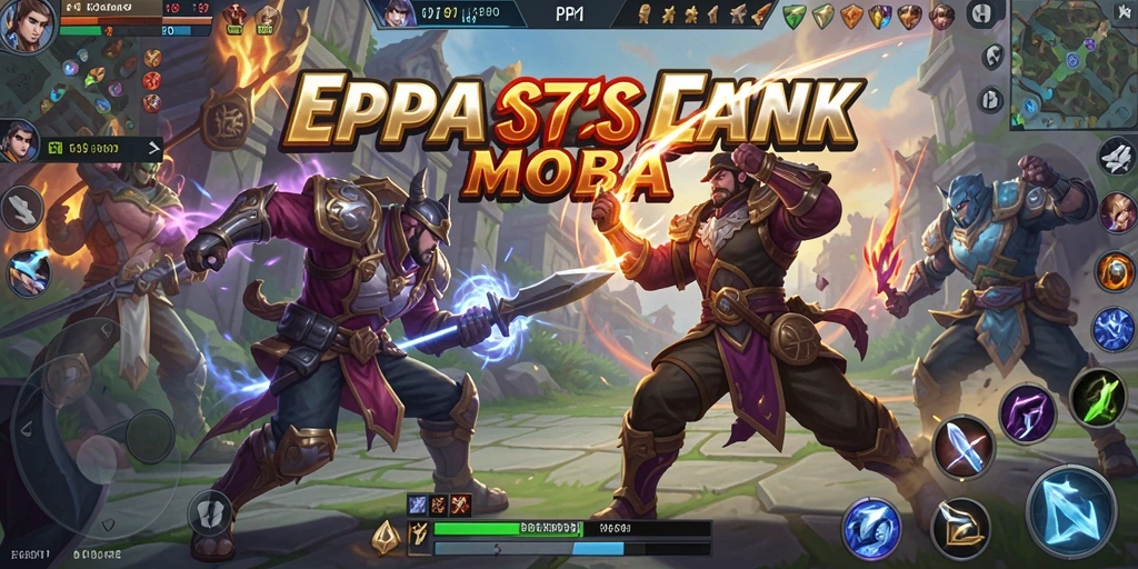 Menampilkan aksi seru pertarungan tim dalam PP7 MOBA.