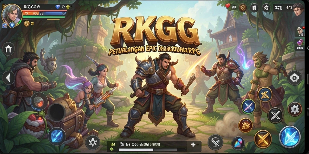 Tampilan gameplay utama RKGG yang menarik dan mendebarkan.