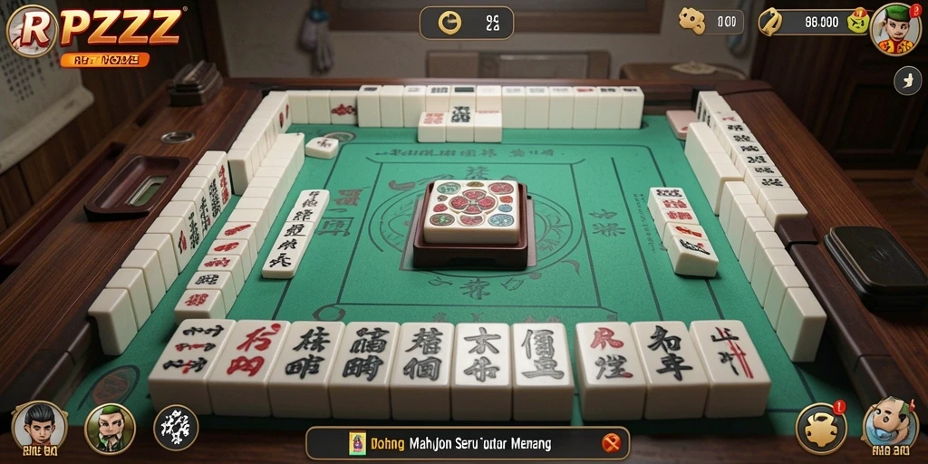 Tampilan gameplay seru dalam game Mahjong RPZZZ.