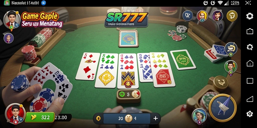 Tampilan gameplay Gaple yang seru dan mengasyikkan di SR777.
