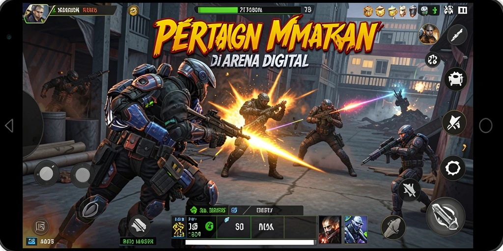 Screenshot dari T6 menampilkan pertarungan seru di arena yang mendebarkan.
