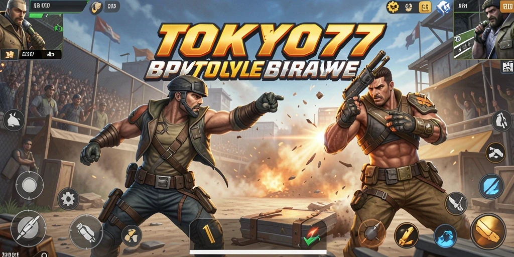 Tangkapan layar menarik dari gameplay intens menggunakan mekanika Battle Royale.