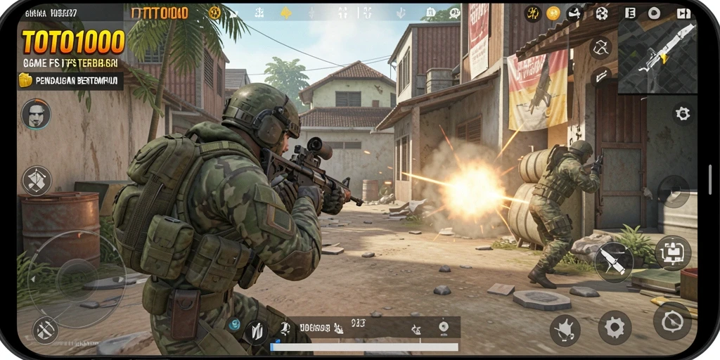 Tampilan gameplay intens TOTO1000 dengan action yang mendebarkan.