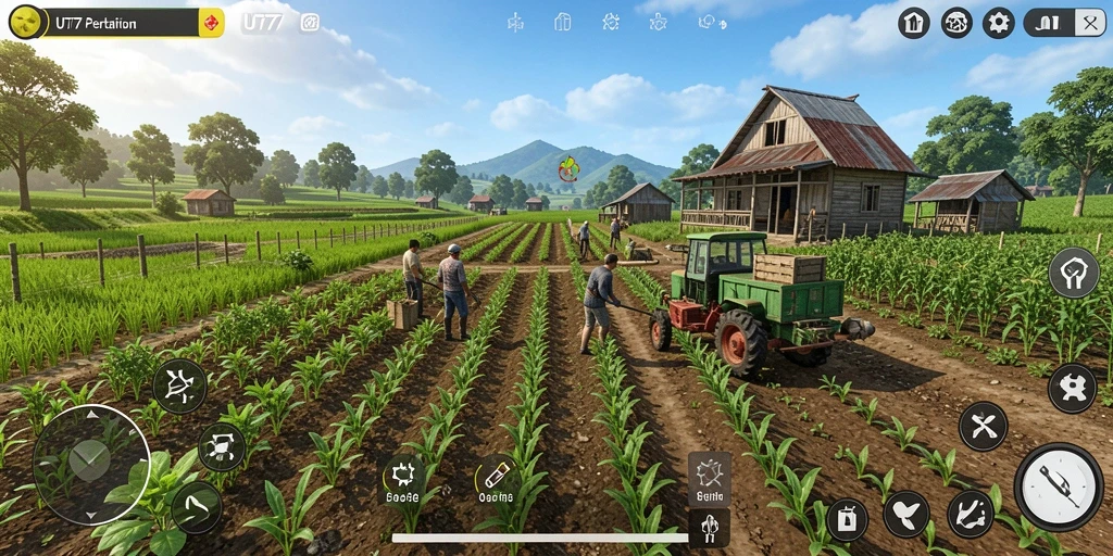 Tampilan menarik dari gameplay UT77 yang penuh warna dan dinamis.