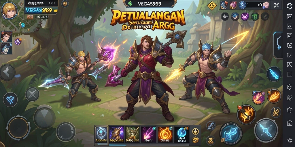 Tampilan gameplay yang menegangkan dan grafis menawan di VEGAS969.